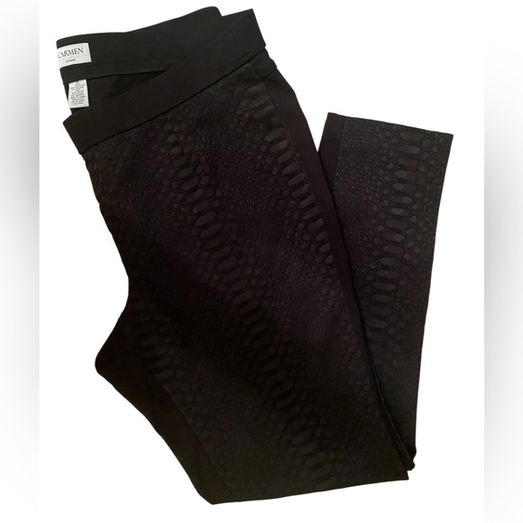 Carmen Marc Valvo Leggings Black Size 2X - Picture 3 of 6